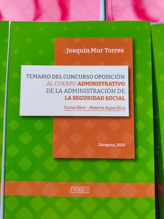 Temario Seguridad social 2024 MUR + TEST (7 libros