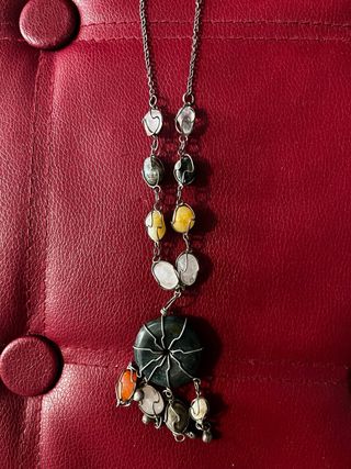Collana pietre preziose e ciondoli
