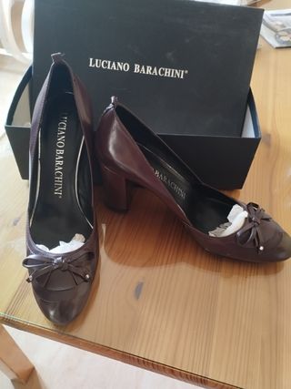 Zapatos color burdeos 40