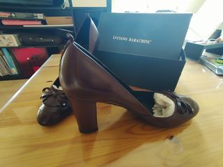 Zapatos color burdeos 40