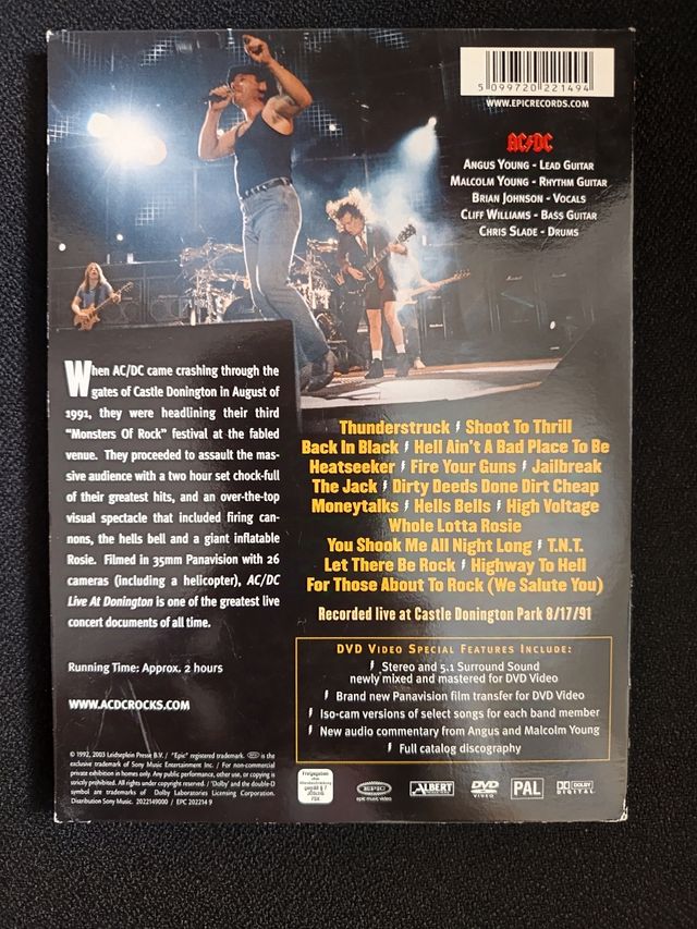 DVD ACDC live at Donington