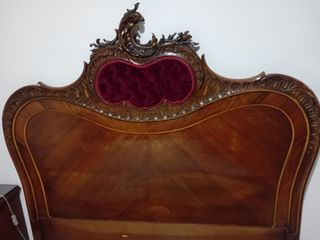 Cabecero de matrimonio de madera