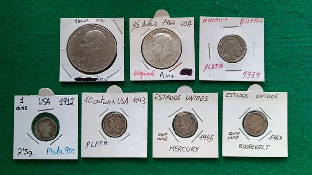 🇺🇸  Colección monedas de plata  EEUU Dólar...