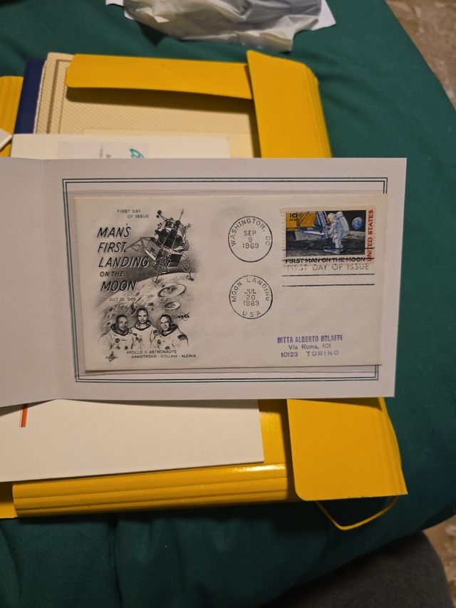 Francobollo commemorativo Landing Moon