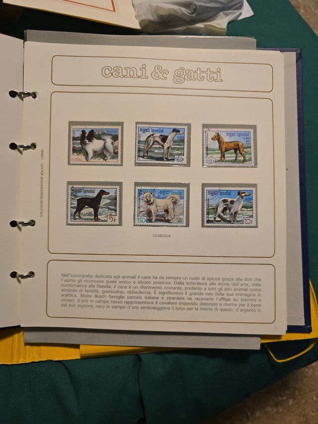 Collezione francobolli Cani e Gatti