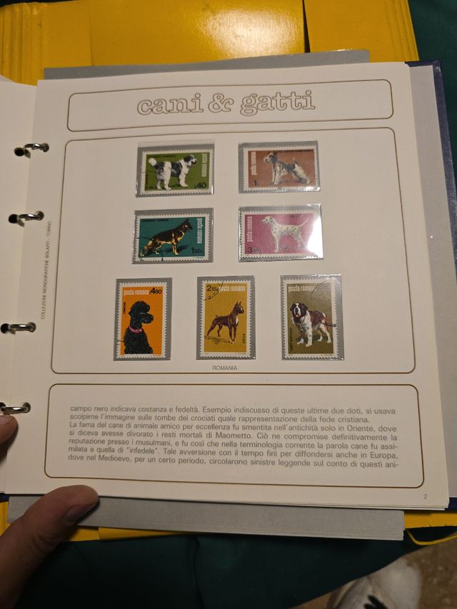 Collezione francobolli Cani e Gatti