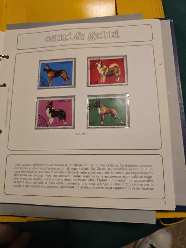 Collezione francobolli Cani e Gatti