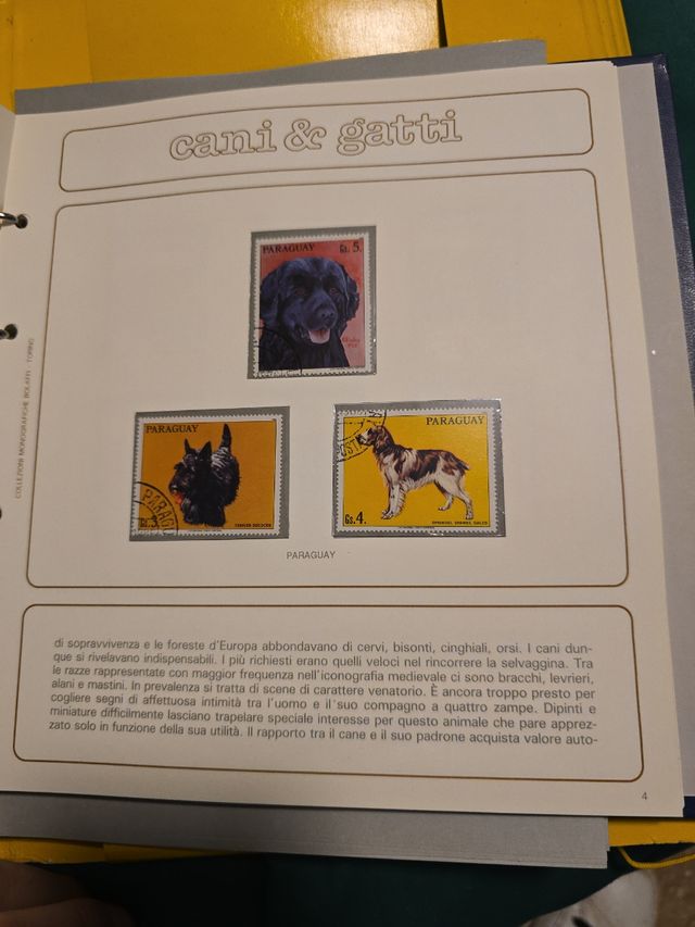 Collezione francobolli Cani e Gatti