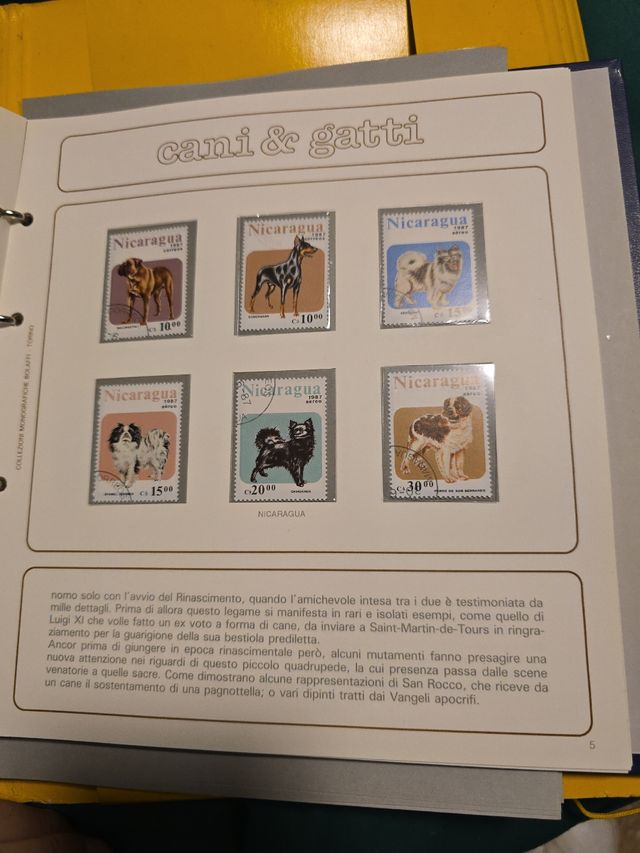 Collezione francobolli Cani e Gatti