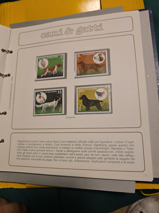Collezione francobolli Cani e Gatti