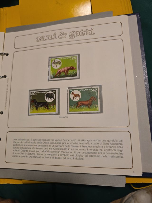 Collezione francobolli Cani e Gatti