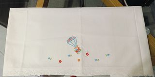 Coppia lenzuolini bianchi per culla