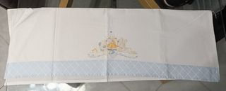 Coppia lenzuolini bianchi per culla