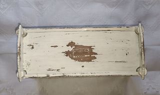 Cuna balancín muñeca,antigua, estilo Bretón