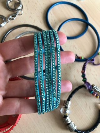 Set lotto 11 braccialetti bracciali vintage donna