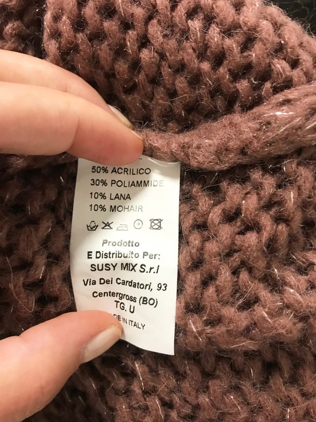 Maglione rosa antico