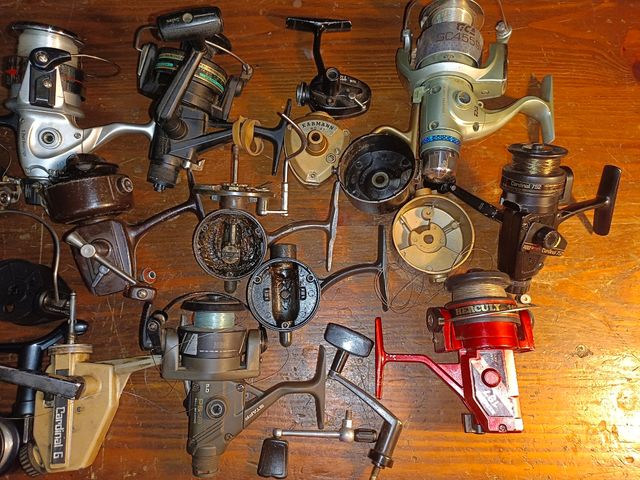 Carretes de pesca para piezas