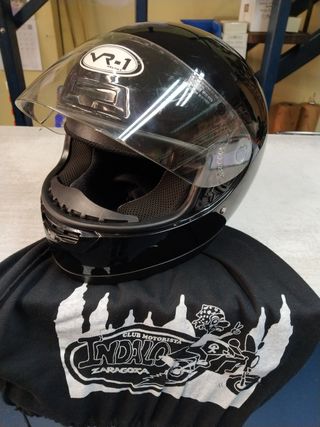 Casco moto T/ M con bolsa.