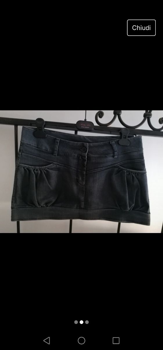 Gonna jeans a palloncino