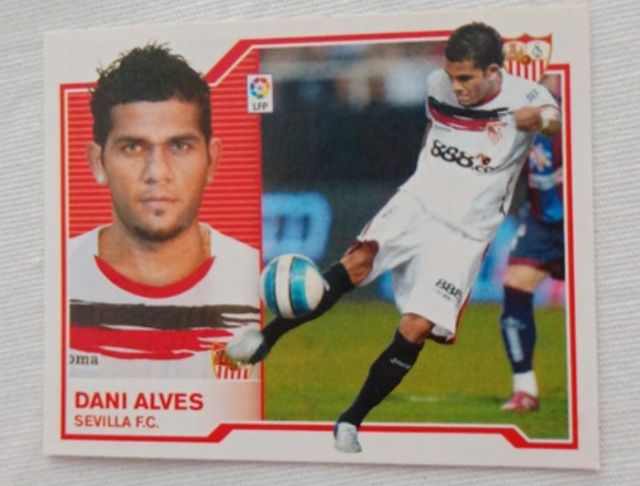 Cromo fútbol Dani Alves Sevilla 2007-08