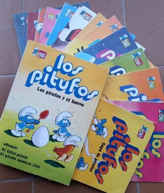 14 tebeos de Los Pitufos de los años 70-80