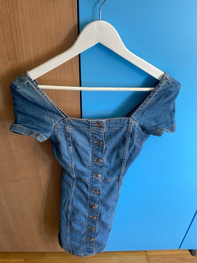 Vestido botones vaquero