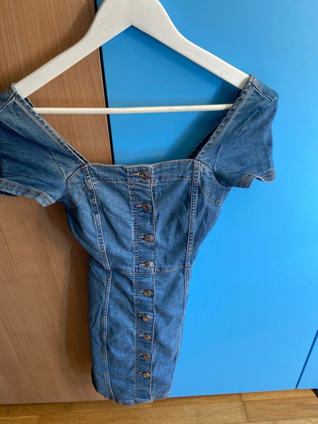 Vestido botones vaquero