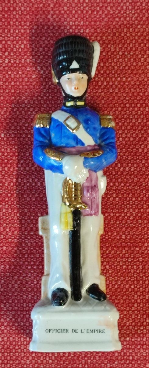 4 statuette porcellana ufficiali Impero Francese