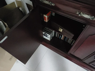 Recibidor taquillón madera y esquinero