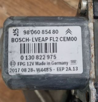 Modulo Motor elevalunas izquierdo 9806085480