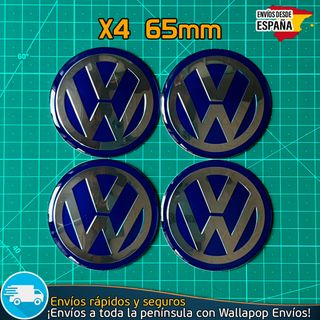X4 Emblemas Volkswagen 65mm Pegatinas Tapacubos