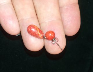 🔥 Pulsera e Pendientes vintage in Coral