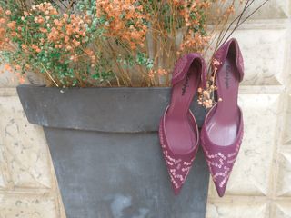 Zapatos tacón medio el CORTE INGLÉS color morados