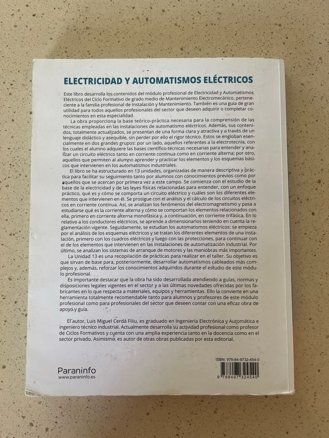 Libro de electrucidad y automatismos electricos