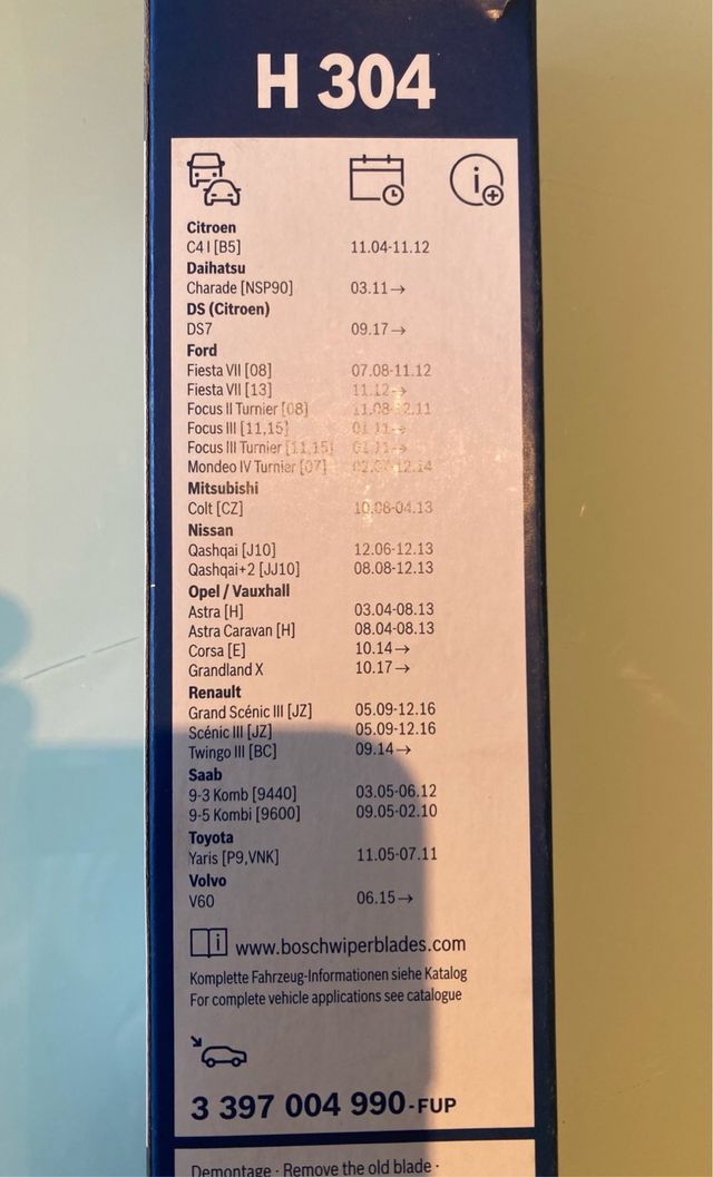 Limpiaparabrisas trasero BOSCH