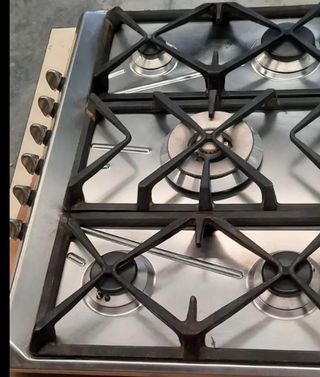 Piano cottura 5 fuochi smeg acciaio inox e ghisa