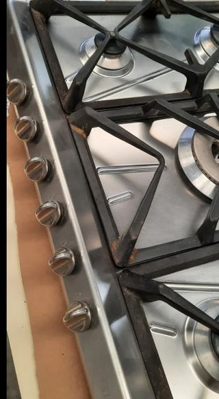 Piano cottura 5 fuochi smeg acciaio inox e ghisa