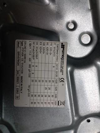 Piano cottura 5 fuochi smeg acciaio inox e ghisa