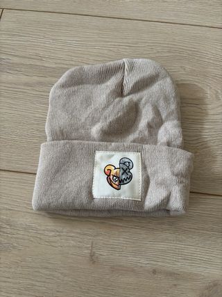 Gorro de lana marrón personalizado 