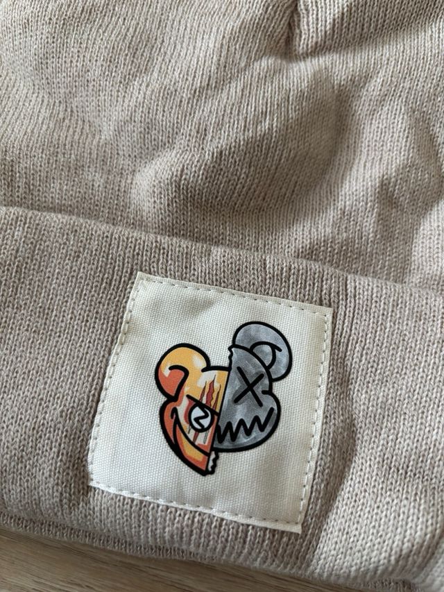 Gorro de lana marrón personalizado 