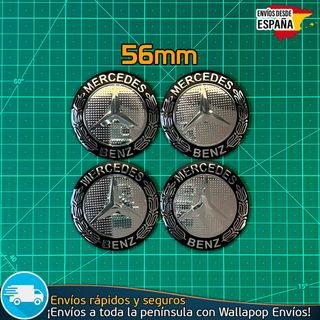 X4 Emblemas Mercedes Benz 56mm Pegatinas Tapacubos
