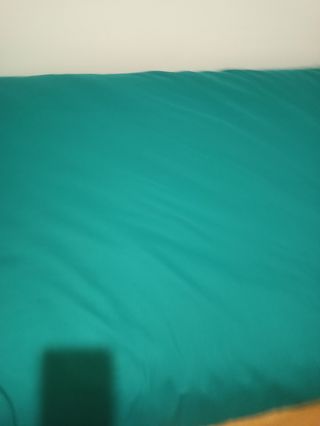 Edredon con fundaverde y azul regalo almoada