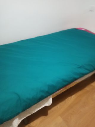 Edredon con fundaverde y azul regalo almoada