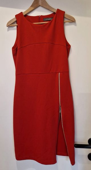 Sandro Ferrone Roma - abito rosso con cerniera