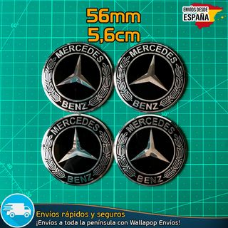 X4 Emblemas Mercedes Benz 56mm Pegatinas Tapacubos