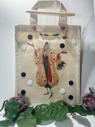 Tote bag cruella devil handmade