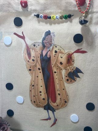 Tote bag cruella devil handmade