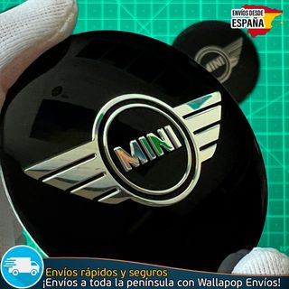 X4 Emblemas Mini Cooper 56mm Pegatinas Tapacubos