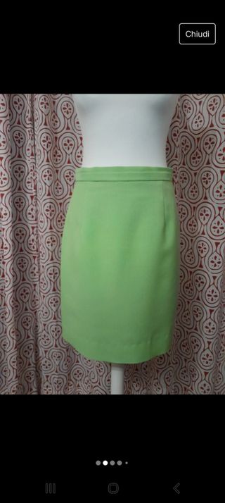 Gonna tailleur sartoriale vintage '90