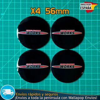 X4 Emblemas Mini Cooper 56mm Pegatinas Tapacubos